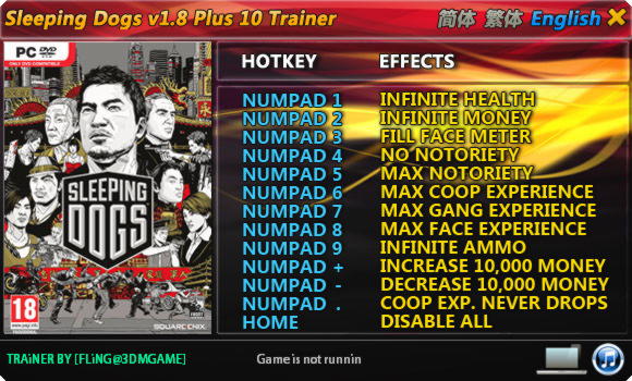 sleeping dogs trainer download